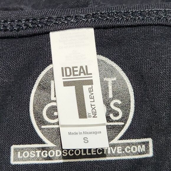 Lost Gods Sleeveless Blouse For Women Size Small Black I Recycle Logo  B8 - Picture 6 of 9